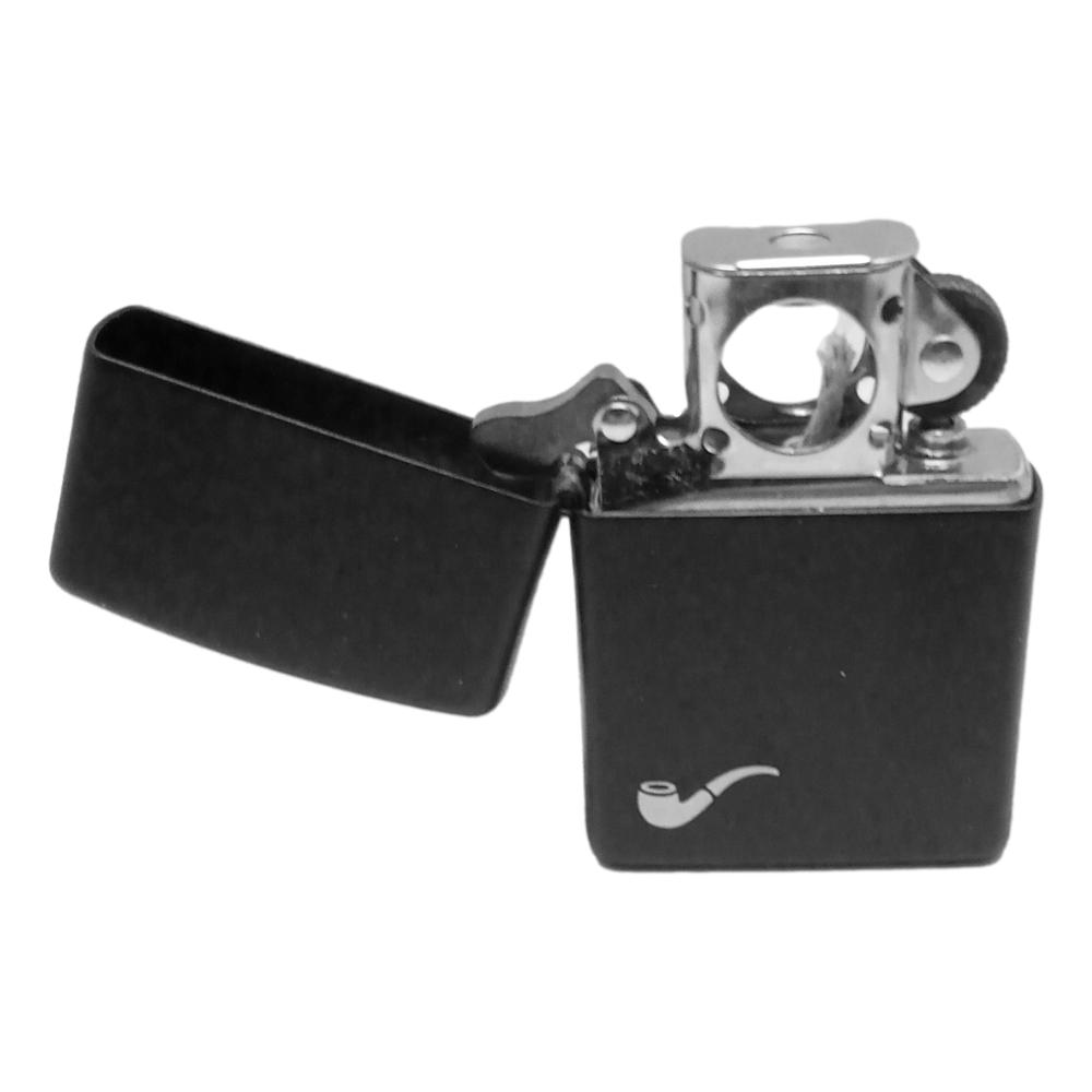 Original Zippo Pibe Lighter - Matt Black - Zippo Lighter fra Zippo hos The Prince Webshop