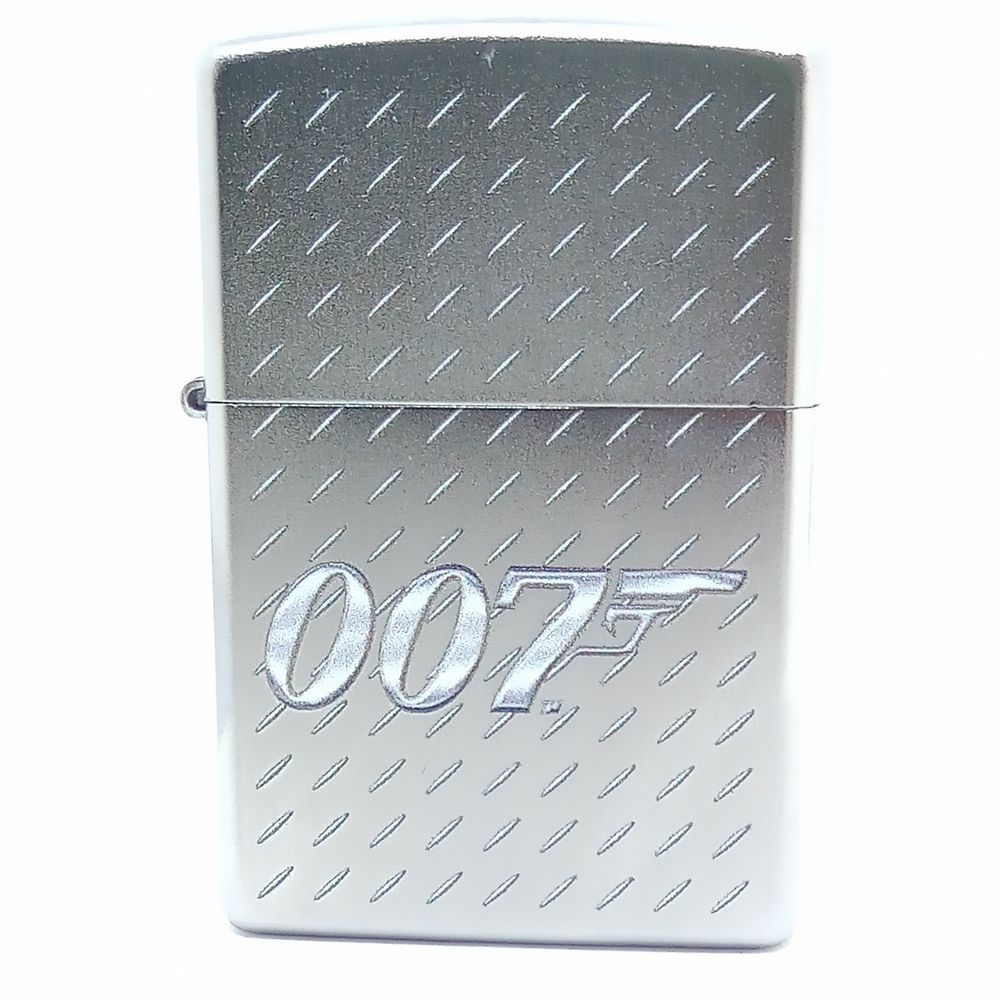 Zippo Lighter James Bond 007 - Sølv Satin - Zippo Lighter fra Zippo hos The Prince Webshop