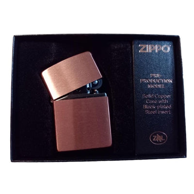 Zippo Copper Lighter - LIMITED Pre-Production Model - Zippo Lighter fra Zippo hos The Prince Webshop