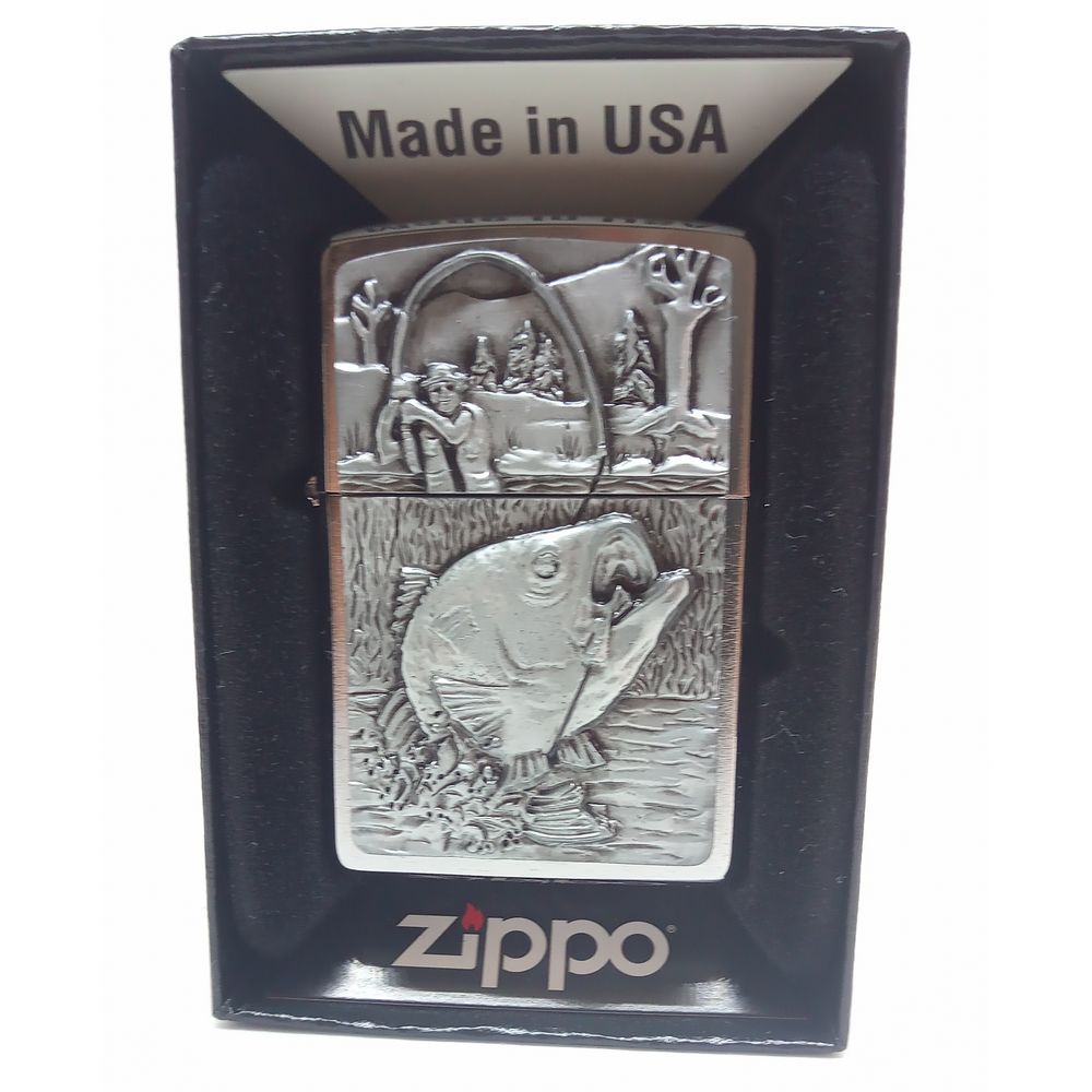 Bass Fishing Zippo Lighter - Zippo Lighter fra Zippo hos The Prince Webshop