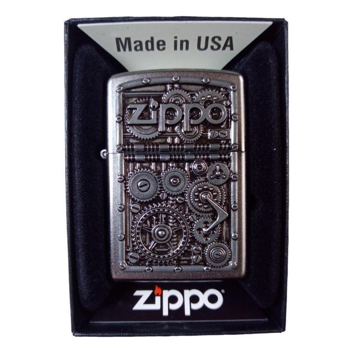 Zippo 2004497 Gear Wheels Lighter - Zippo Lighter fra Zippo hos The Prince Webshop