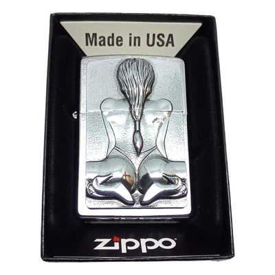 Original Kneeling Girl Zippo Lighter - Zippo Lighter fra Zippo hos The Prince Webshop