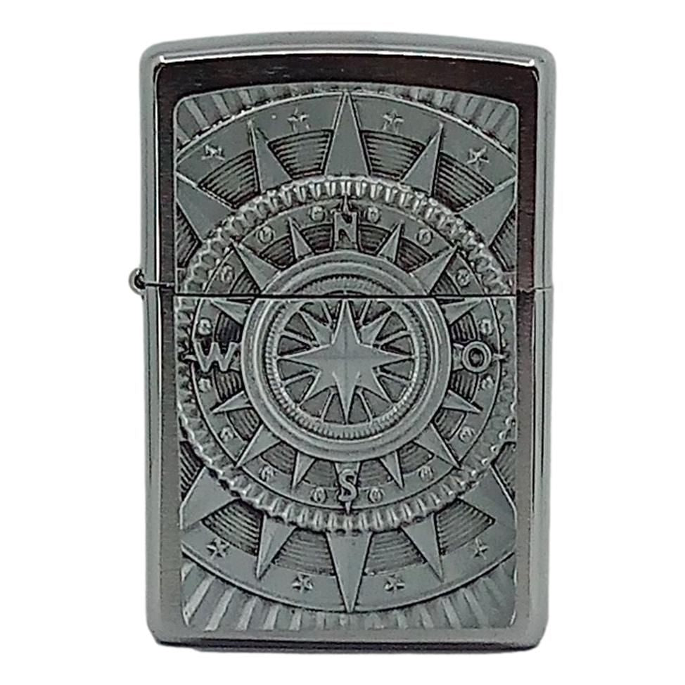 Compass Nautic Emblem Zippo Lighter - Zippo Lighter fra Zippo hos The Prince Webshop