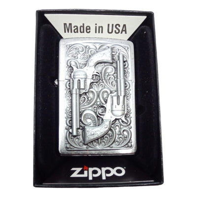 Original Zippo Lighter - Western Revolvers - Zippo Lighter fra Zippo hos The Prince Webshop