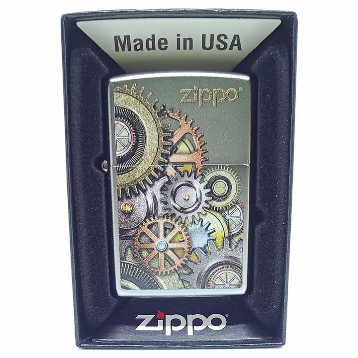 Zippo Lighter Metallic Gears Design - Zippo Lighter fra Zippo hos The Prince Webshop