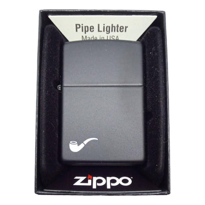 Original Zippo Pibe Lighter - Matt Black - Zippo Lighter fra Zippo hos The Prince Webshop